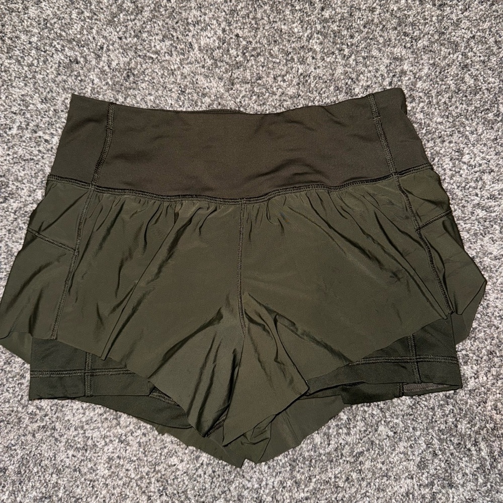 Lululemon Army Green Shorts